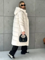 Куртка зимняя длинная с капюшоном