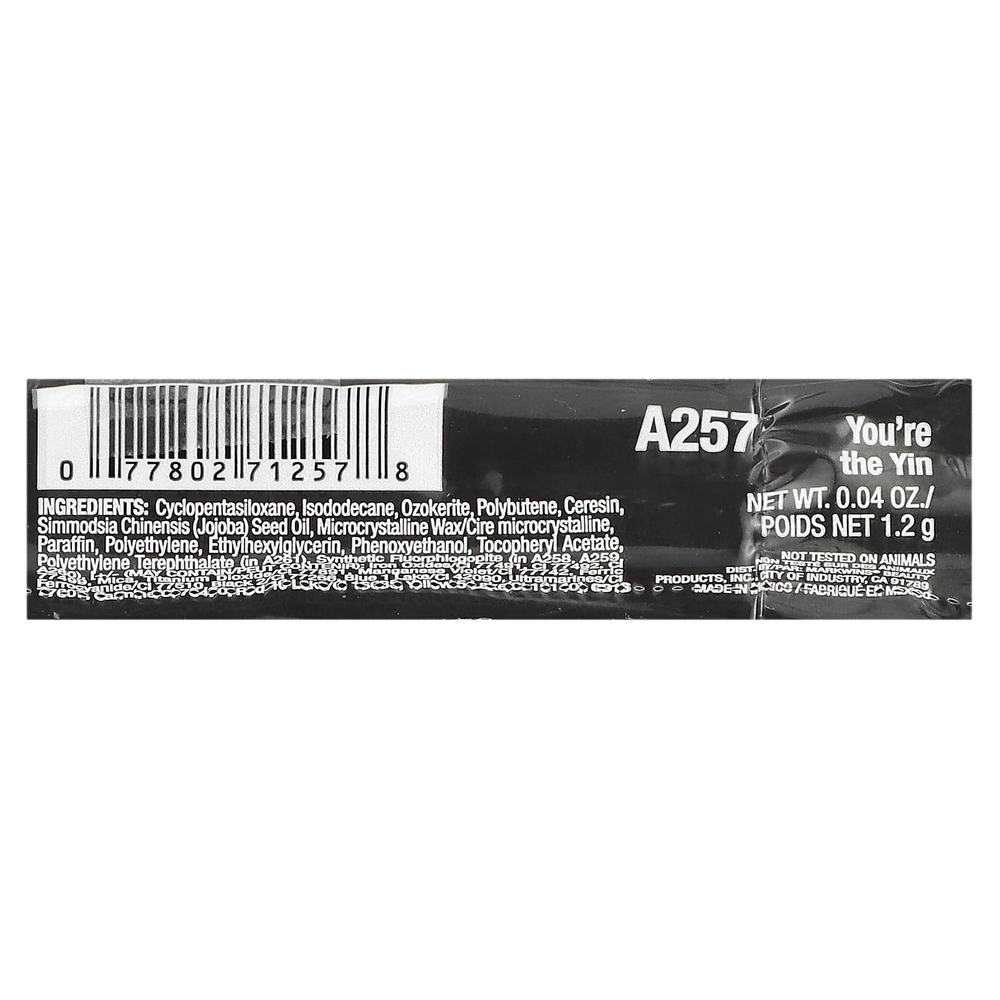 wet n wild, On Edge Стойкий карандаш для глаз, A257 You're The Yin, 1,2 г (0,04 унции)