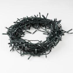 ULD-S2000-200-DGA MULTI IP20 Гирлянда светодиодная. 20м. 200 светодиодов. Разноцветный свет. Провод зеленый. ТМ Uniel