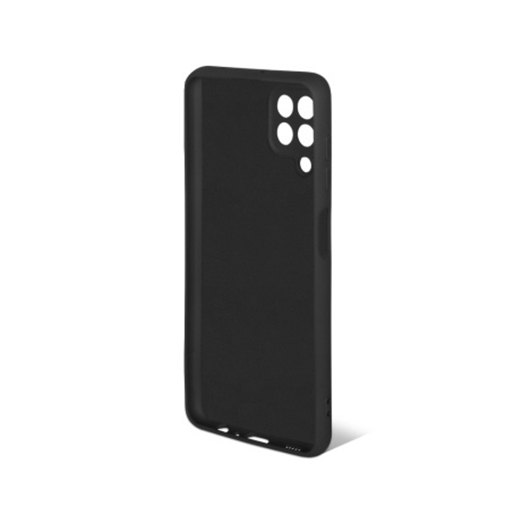 Силиконовый чехол с микрофиброй для Samsung Galaxy М32 black DF