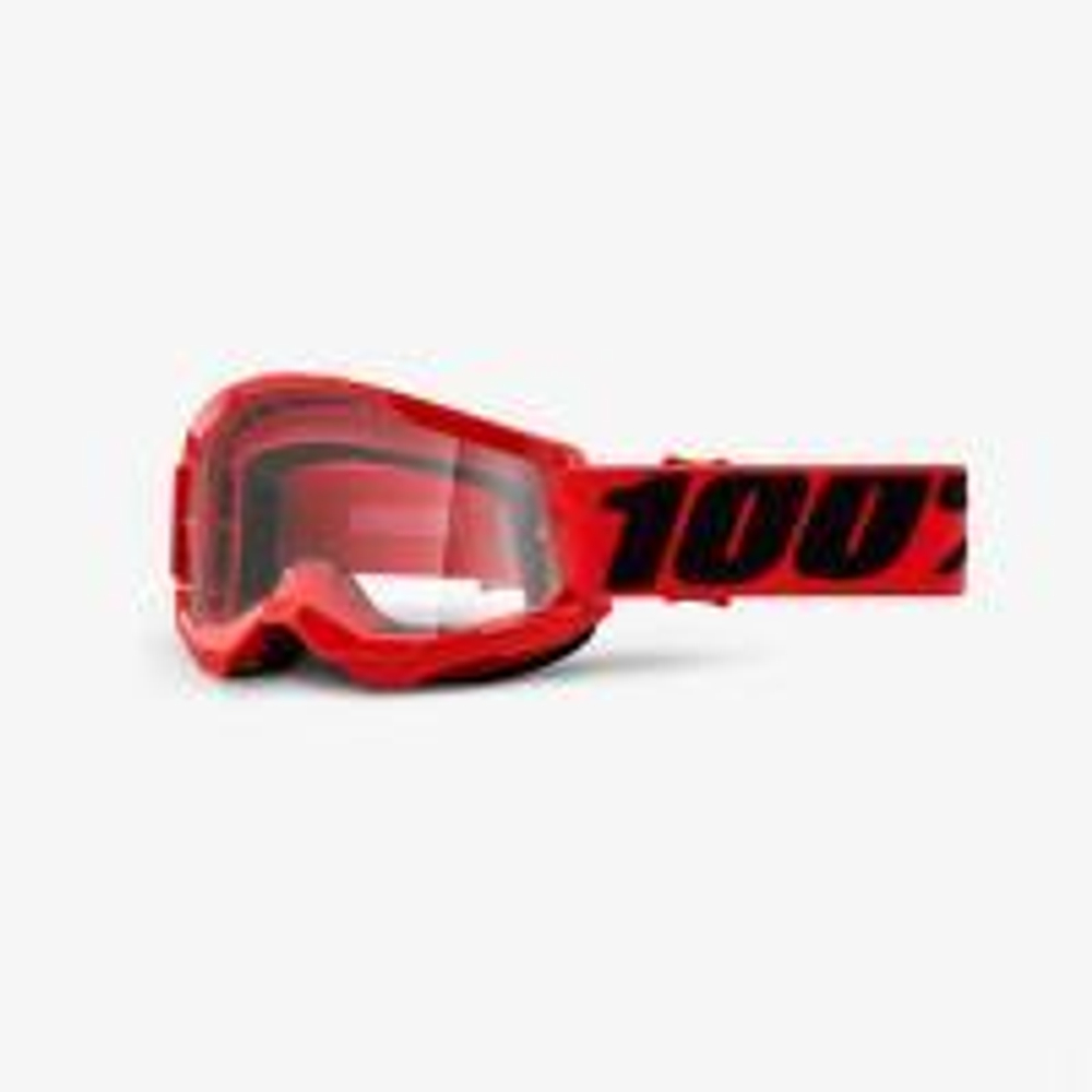 Очки подростковые 100% Strata 2 Youth Goggle Red / Clear Lens (50521-101-03)