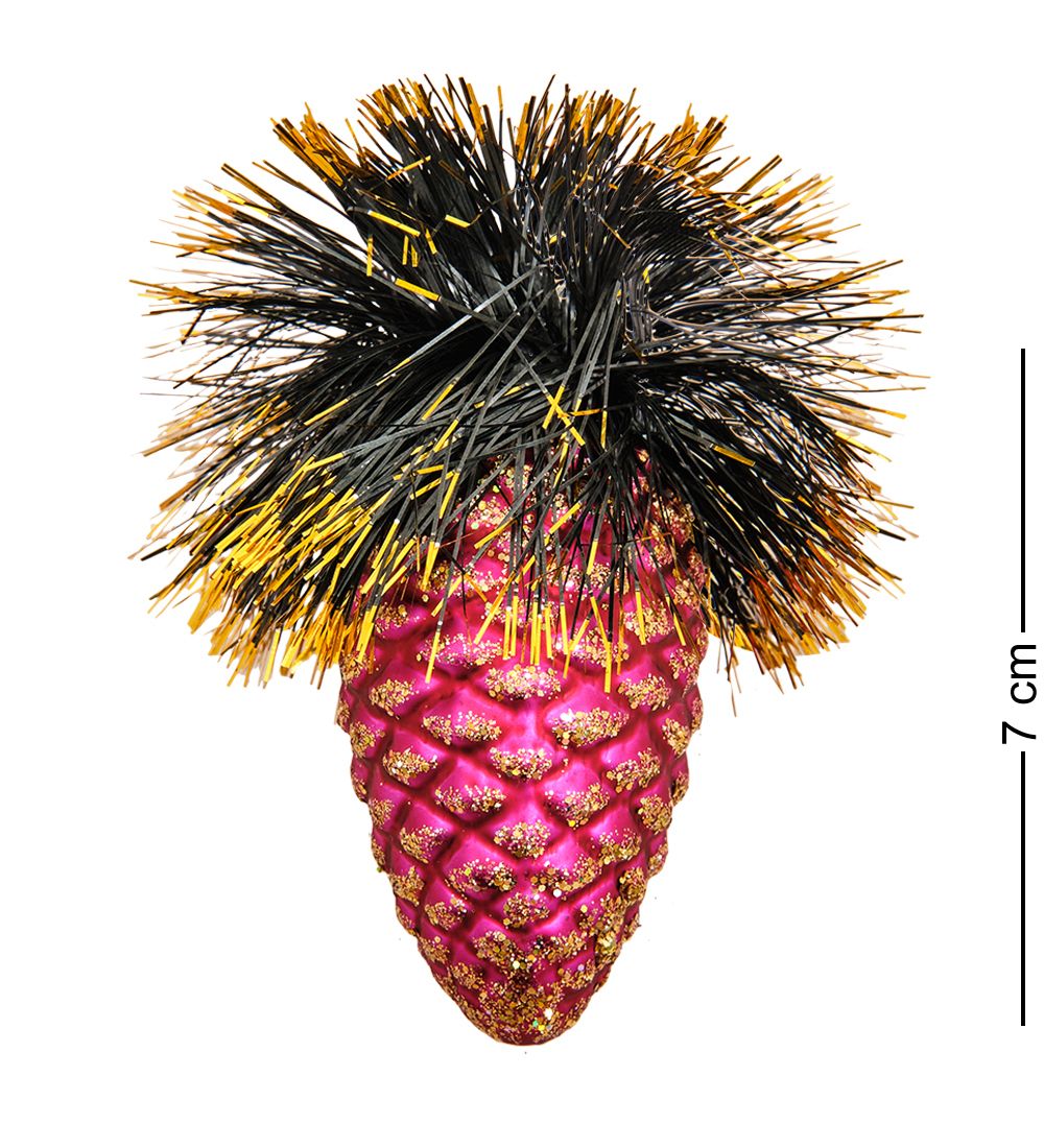 Элита НФШ-1223/3 Набор ел.украшений Шар 4шт «Шишки» красный