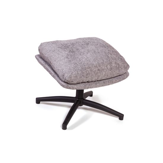 Кресло качалка с вращением и оттоманкой Magnus цвет серый