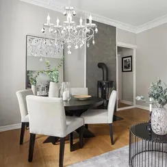 8189/5 CLASSI LN25 23 белый,  металл/хрусталь Люстра E14 5*40W 220V SNOW