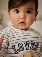 Комбинезон / Cлип для малышей Next E18-368, 3 шт., Белый, Бежевый, Голубой