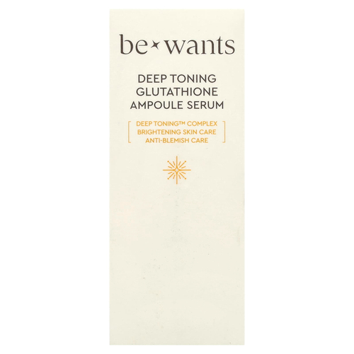 Bewants, Глубоко тонизирующая ампульная сыворотка с глутатионом, 30 мл (1,01 жидк. Унции)