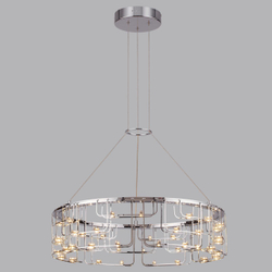 7059/44L HIGHTECH ODL26 287 Подвесной светильник нерж/сталь хром IP20 LED 44W 3960Лм 3000K 220V ZAHA