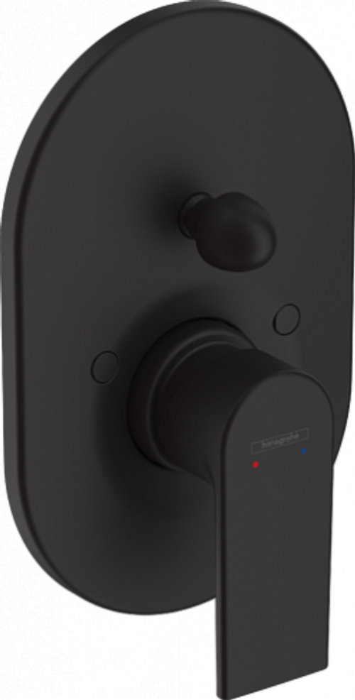 Смеситель для ванны с душем Hansgrohe Vernis Shape, матовый чёрный (71458670)