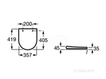 Крышка для чаши Roca The Gap Round Soft Close 801D22001