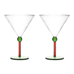 Набор креманок Orb, 260 мл, зеленый/красный, 2 шт