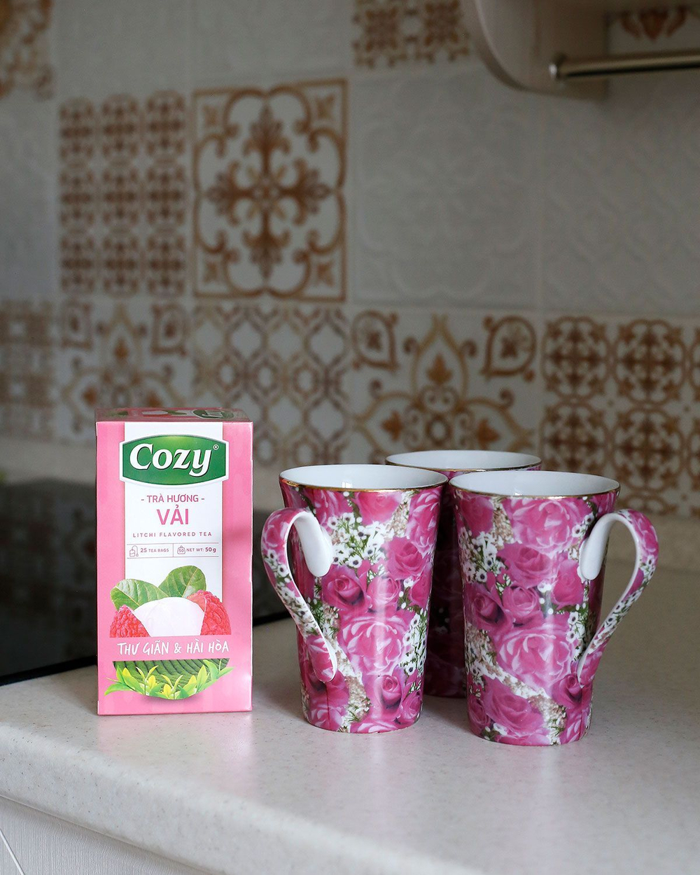 Чай CОZY в пакетиках со вкусом ЛИЧИ, 50 г