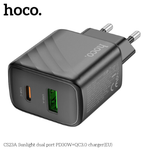 СЗУ HOCO CS23A Sunlight dual port PD30W+QC3.0 charger(EU)