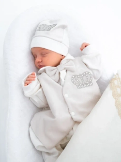 Конверт на выписку новорождённому с переноской зимний