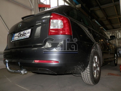 Фаркоп оцинкованный Galia S086A для Skoda Octavia II седан/универсал 2005-2013, Skoda Octavia Scout 2008-2013(паспорт и сертификат в комплекте)(без электрики)