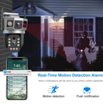 Wi-Fi 4G Камера видеонаблюдения с 2-мя объективами 4MP FaizFull FT70