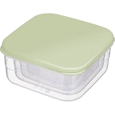 КОМПЛЕКТ КОНТЕЙНЕРОВ ДЛЯ ПРОДУКТОВ 4 ШТ., 0,3Л + 0,45Л + 0,65Л + 1Л (Зеленый)