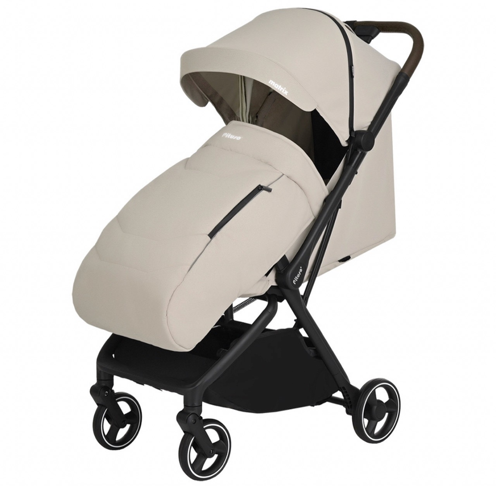 Коляска прогулочная Pituso Matrix PU Cappuccino New