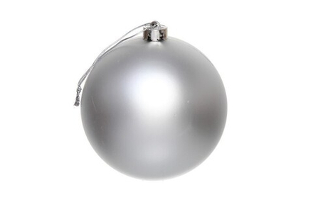 Шар 20см, серебро, матовый, SYQA-0123310-3