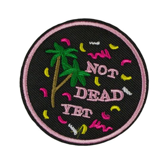 Нашивка термоаппликация на одежду и на рюкзак. Not Dead Yet