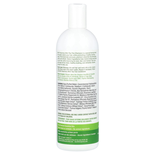 Beauty Without Cruelty, Шампунь с маслом чайного дерева, розмарином и мятой, 473 мл (16 жидких унций)