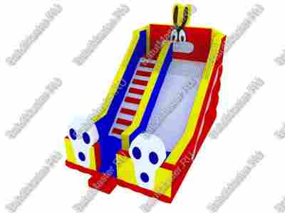 Детский надувной батут-горка "Зайка" 8*5*6 м