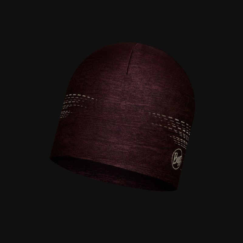 Спортивная шапка со светоотражением Buff DryFlx Hat Maroon Фото 2