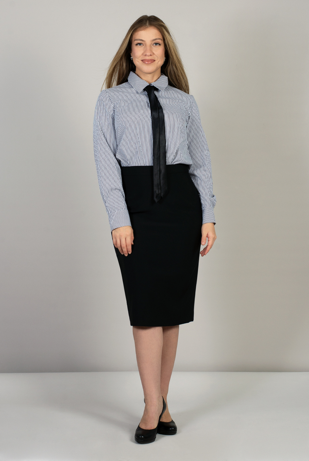 Юбка карандаш 2479ЮПА, черный #70Ч012479ЮПА