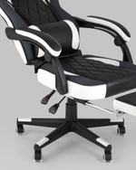 Кресло игровое TopChairs Virage черно-белое