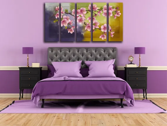 Модульная картина "Цветущее дерево"