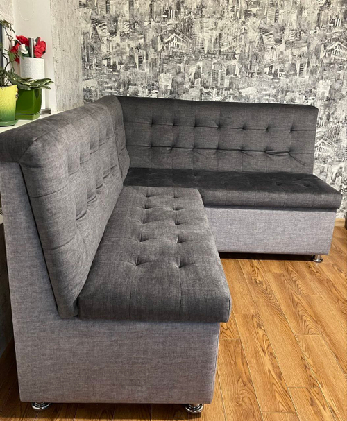 Диван угловой Спектрум с прямым углом (серый)