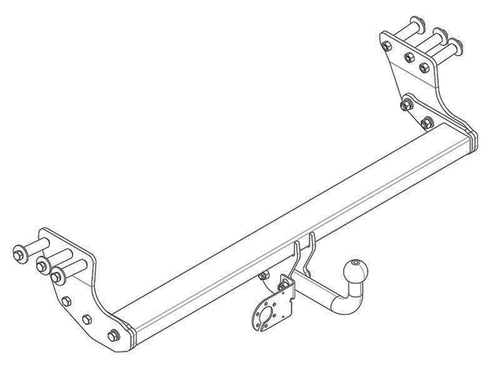 Фаркоп AvtoS для VOLVO XC 90 (2003) с универсальной электрикой Smart(блок) и сертификатом в комплекте, арт.(VL 01+smart)