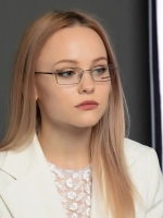 Оправа для очков женская металлическая прямоугольная