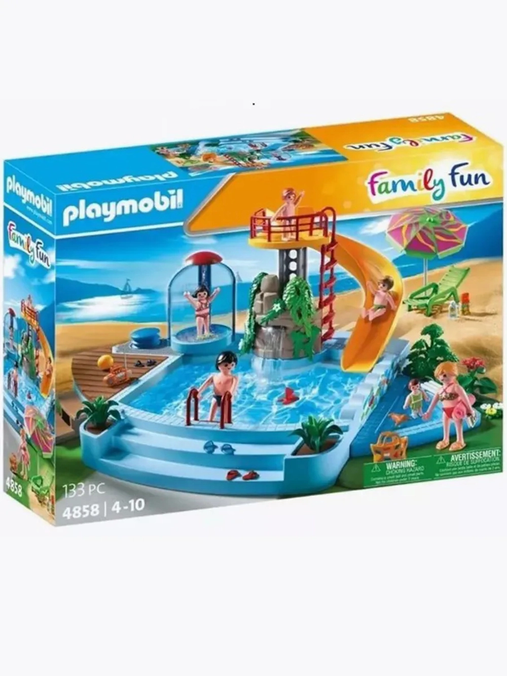 Набор Бассейн с горкой Playmobil 4858