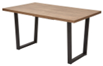 Стол М-City DISAUR Лофт 160 Дуб Канзас, Черный