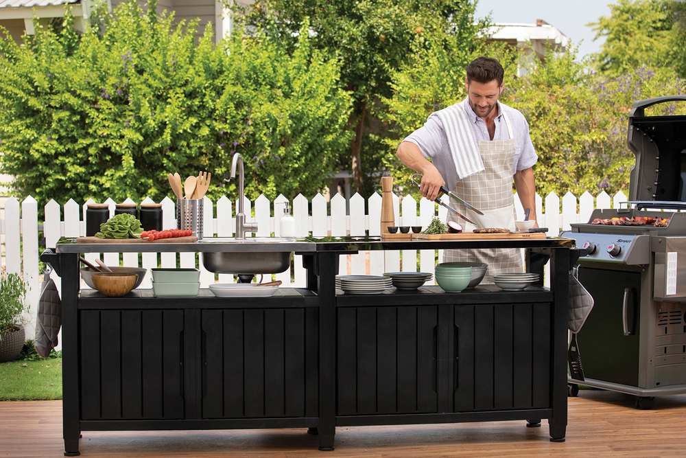 Стол для барбекю Keter Unity Chef graphite