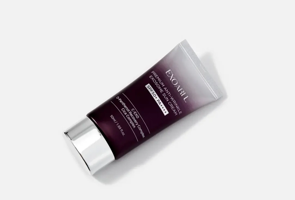 EXOARI L Омолаживающий премиальный Солнцезащитный крем SPF50+ PA++++ с экзосомами, 50мл.