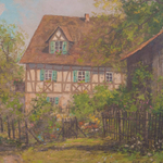 Картина «Весенняя усадьба»