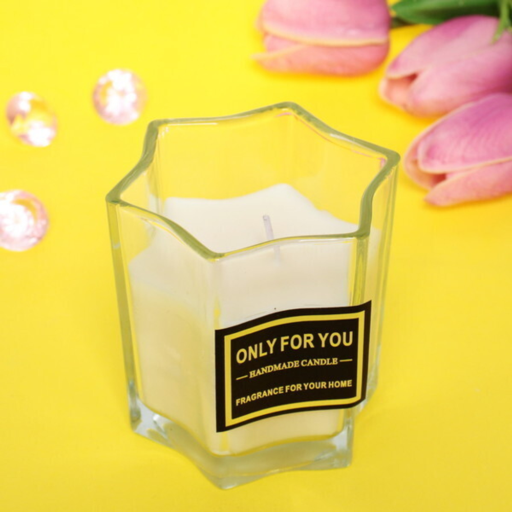 Свеча «Little Star» 7*7,5см в подсвечнике, в подарочной коробке, цвет белый LBB