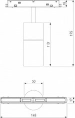 Светильник на штанге Elektrostandard Slim Magnetic a063537