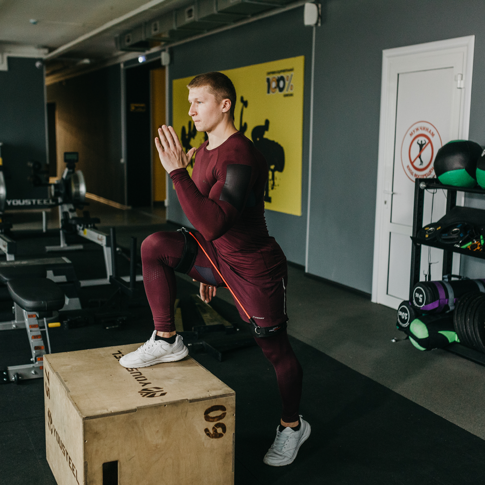 ITEX SPORT трубчатый эспандер с манжетами (нагрузка до 36 кг), латеральный эспандер для ног и ягодиц, оптом