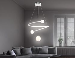 Ambrella Подвесной светодиодный светильник с пультом управления LineTech FL66299