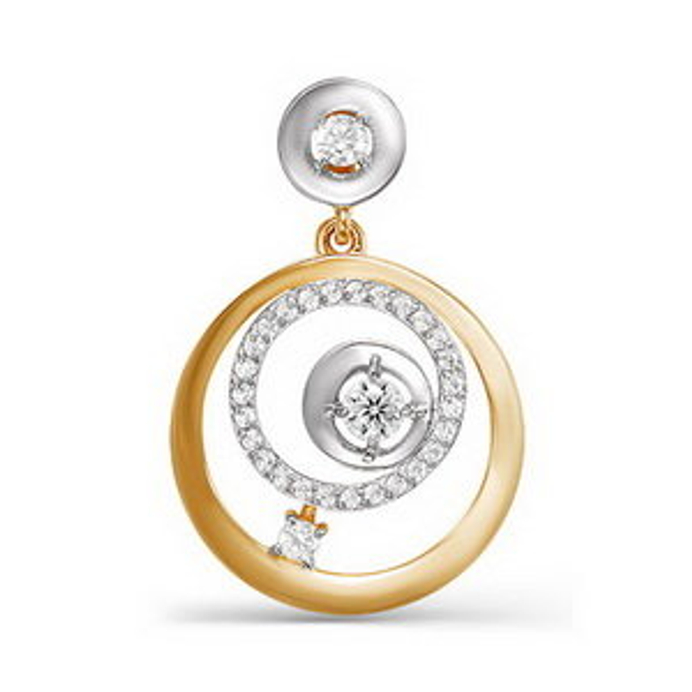 Подвеска из золота с фианитами