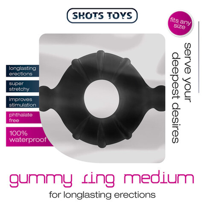 ShotsMedia Gummy Ring - Эрекционное кольцо Medium