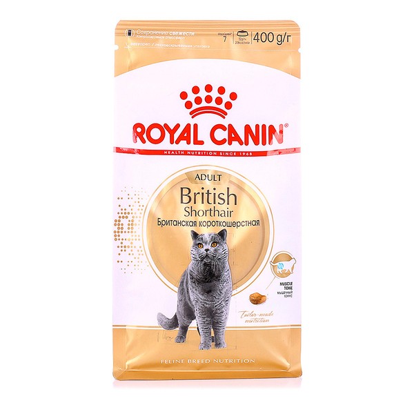 Сухой корм Royal Canin British Shorthair 400г для взрослых британских кошек