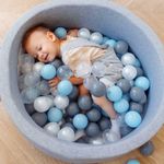 Romana Airpool Детский сухой бассейн Easy (серый с розовыми шариками)