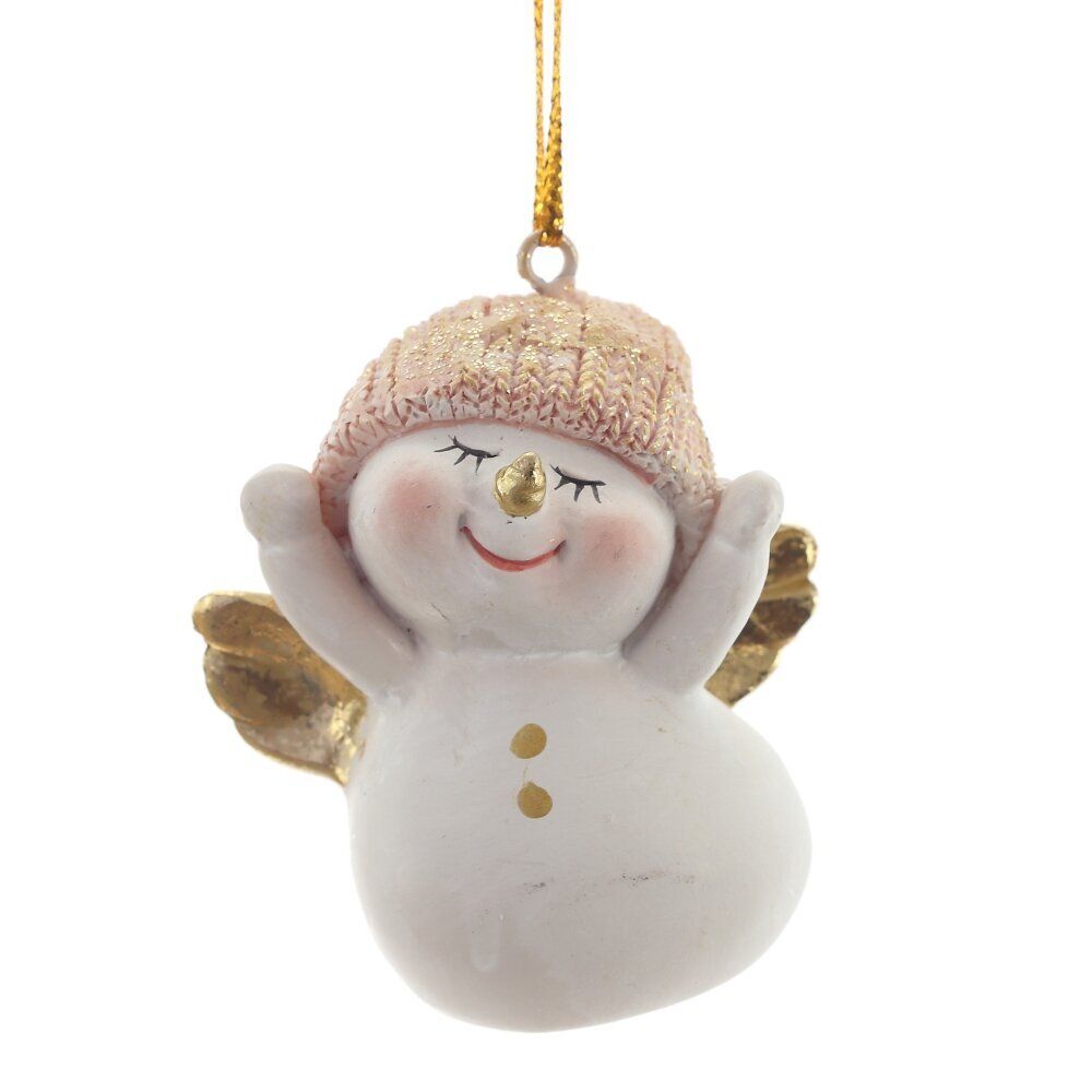 GAEM Фигурка декоративная подвесная "Снеговик", L4,5 W4 H5,5 см, 2в.