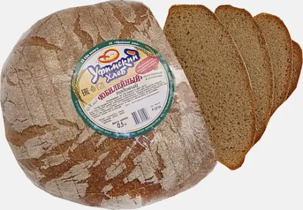 Хлеб Юбилейный подовый ржано-пшеничный нарезанный Уфимский хлеб 500г