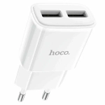 СЗУ USB Hoco C12 (12W, 2 порта) Белый