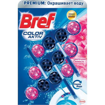 Чистящее средство Bref Color Aktiv Цветочная свежесть 3 шт