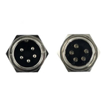 Авиационный разъем GX16 5Pin (штекер+гнездо)